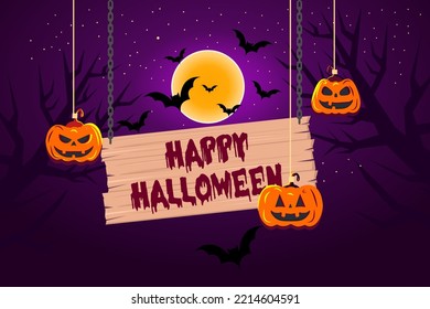 Halloween theme background, good for banners, websites etc
