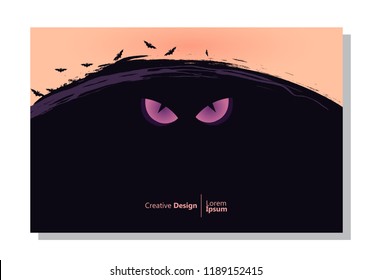 halloween theme background. purple. abstract vector is suitable for templates, borders, decorations, web, banners, covers, landing pages and greeting cards.