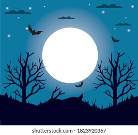 Halloween Theme Backgrounds With Spooky Setting