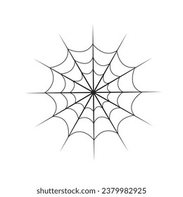 Halloween theme with bats, black spider and web. Hallowen objects on white paper background with space for text, flat lay. Minimalist Hallowen greeting card. Concept of Happy Helloween and horror.