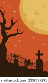 Halloween theme Card Banner Vector Background