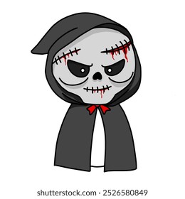 halloween theme cartoon characters suitable for halloween decoration, stickers, october theme content, backgrounds