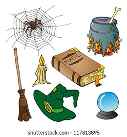 Halloween theme collection 02 - vector illustration