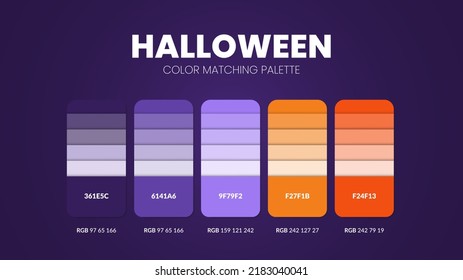 RGB combinations palettes 