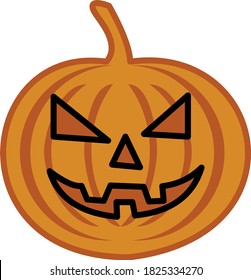 Halloween theme design is pumpkin shape
