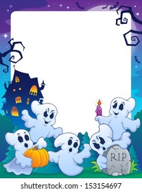 Halloween theme frame 1 - eps10 vector illustration.