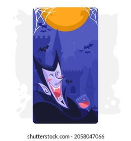 halloween theme greeting card template