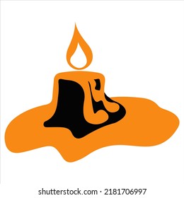 Halloween theme icon. Flat graphic design. Symbol on white background. Vector illustration. EPS10.