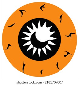 Halloween theme icon. Flat graphic design. Symbol on white background. Vector illustration. EPS10.