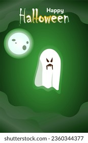 ilustración de tema de halloween fondo púrpura vectorial