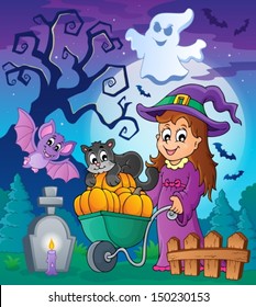 Halloween theme image 4 - eps10 vector illustration.