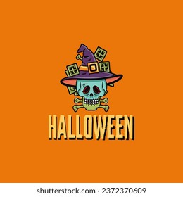 Halloween theme logo can be used for logos, t-shirts and content creators