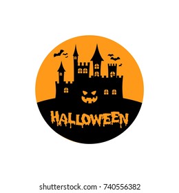 Halloween theme logo element