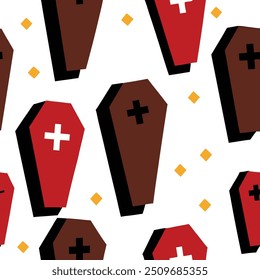 Halloween Theme Pattern Design for clothes packaging