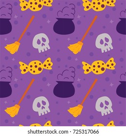 Halloween Theme Seamless Pattern
