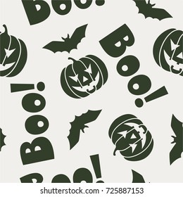 Halloween Theme Seamless Pattern