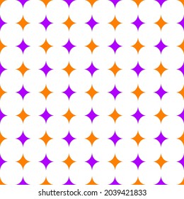 Halloween Theme Seamless Pattern Orange Purple Alternating Squares Background