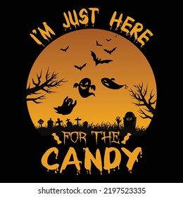 Halloween theme, slogan graphics, and illustrations with patches for t-shirts and other uses.