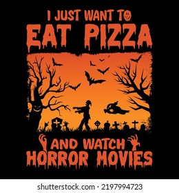 Halloween theme, slogan graphics, and illustrations with patches for t-shirts and other uses.