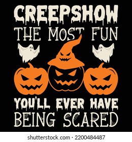 Halloween theme, slogan graphics, and illustrations with patches for t-shirts and other uses.