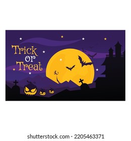 halloween theme vector banner design