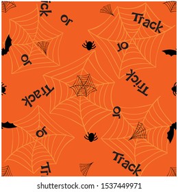 halloween themed abstract colour web seamless pattern