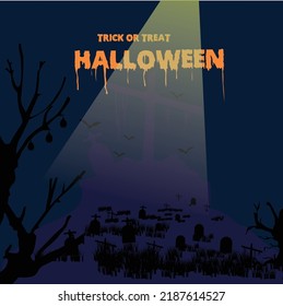 Halloween . Halloween themed background, also suitable for Halloween greetings to children, and also suitable for greeting cards