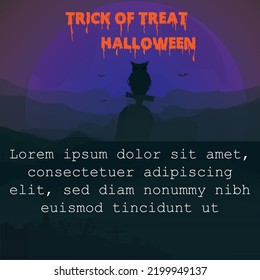 Halloween . Halloween themed background, also suitable for Halloween greetings to children, and also suitable for greeting cards
