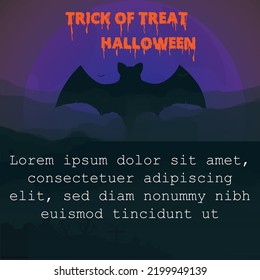 Halloween . Halloween themed background, also suitable for Halloween greetings to children, and also suitable for greeting cards