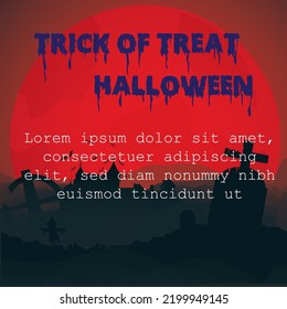 Halloween . Halloween themed background, also suitable for Halloween greetings to children, and also suitable for greeting cards