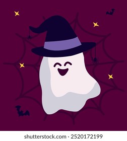 Halloween themed banners and patterns. Halloween theme vector illustration