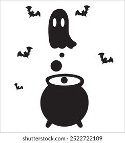 Halloween themed banners and patterns. Halloween theme vector illustration	