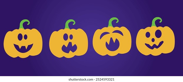 Anuncios y patrones de Halloween. Ilustración vectorial de Halloween	