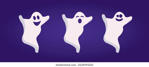 Halloween themed banners and patterns. Halloween theme vector illustration	