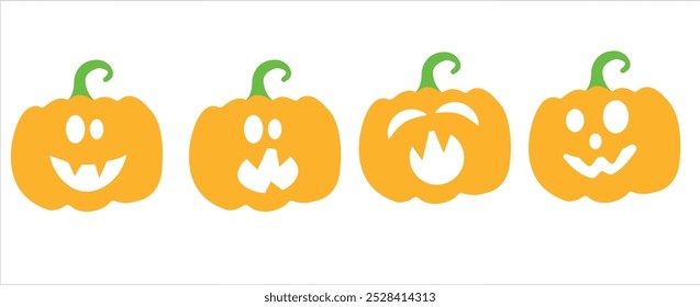 Banners e padrões temáticos de Halloween. Ilustração do vetor do tema de Halloween