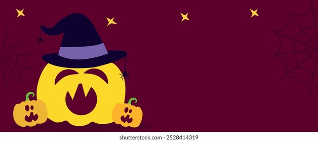 Anuncios y patrones de Halloween. Ilustración vectorial de Halloween