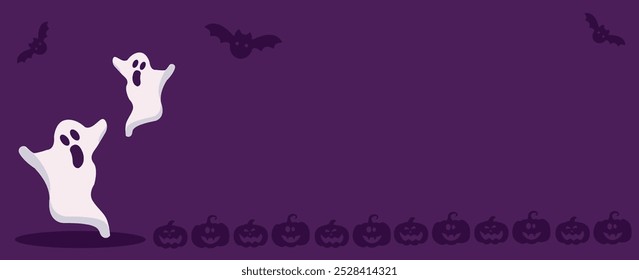 Halloween themed banners and patterns. Halloween theme vector illustration