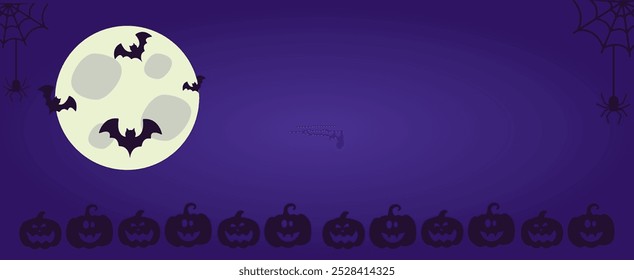 Anuncios y patrones de Halloween. Ilustración vectorial de Halloween