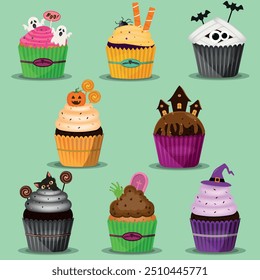 halloween themed cupcakes, creepy cupcakes for halloween 