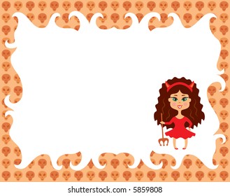 Halloween themed frame.