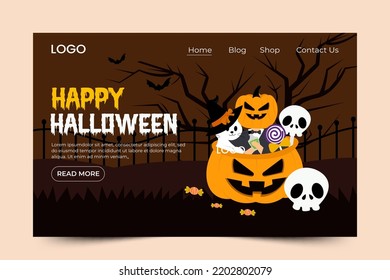 Halloween themed graphic design template easy to customize simple and elegant design
