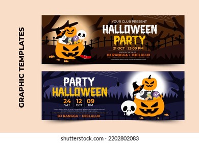 Halloween themed graphic design template easy to customize simple and elegant design