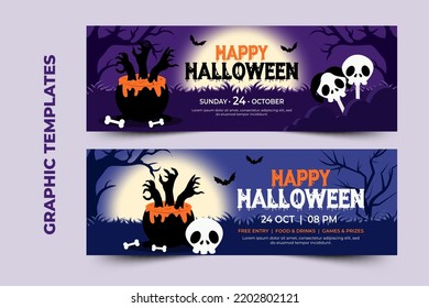 Halloween themed graphic design template easy to customize simple and elegant design