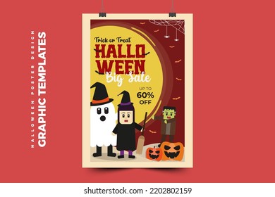 Halloween themed graphic design template easy to customize simple and elegant design