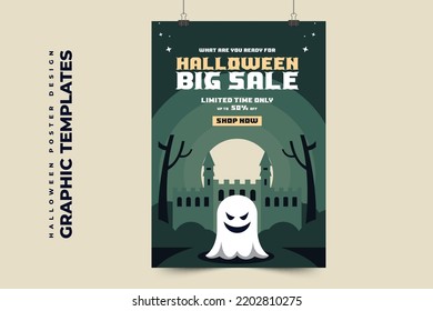 Halloween themed graphic design template easy to customize simple and elegant design