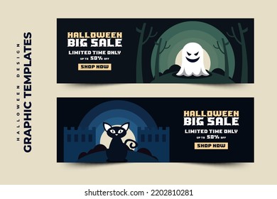 Halloween themed graphic design template easy to customize simple and elegant design