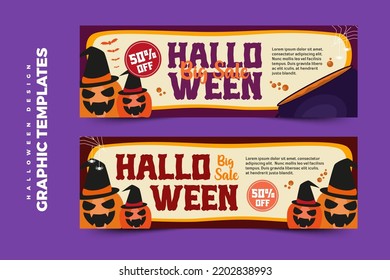 Halloween themed graphic design template easy to customize simple and elegant design