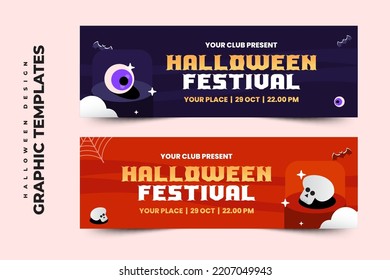Halloween themed graphic design template, easy to customize simple and elegant design
