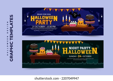Halloween themed graphic design template, easy to customize simple and elegant design