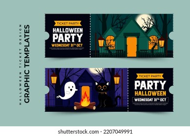 Halloween themed graphic design template, easy to customize simple and elegant design